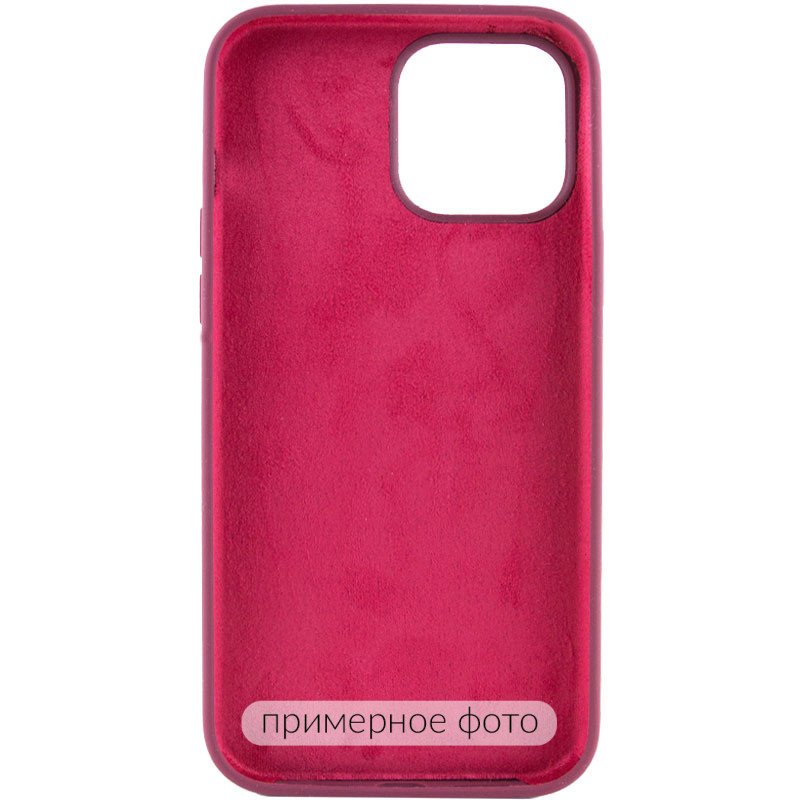 Фото Чехол Silicone Case Full Protective (AA) NO LOGO для Apple iPhone 16 (6.1") (Бордовый / Plum) на vchehle.ua