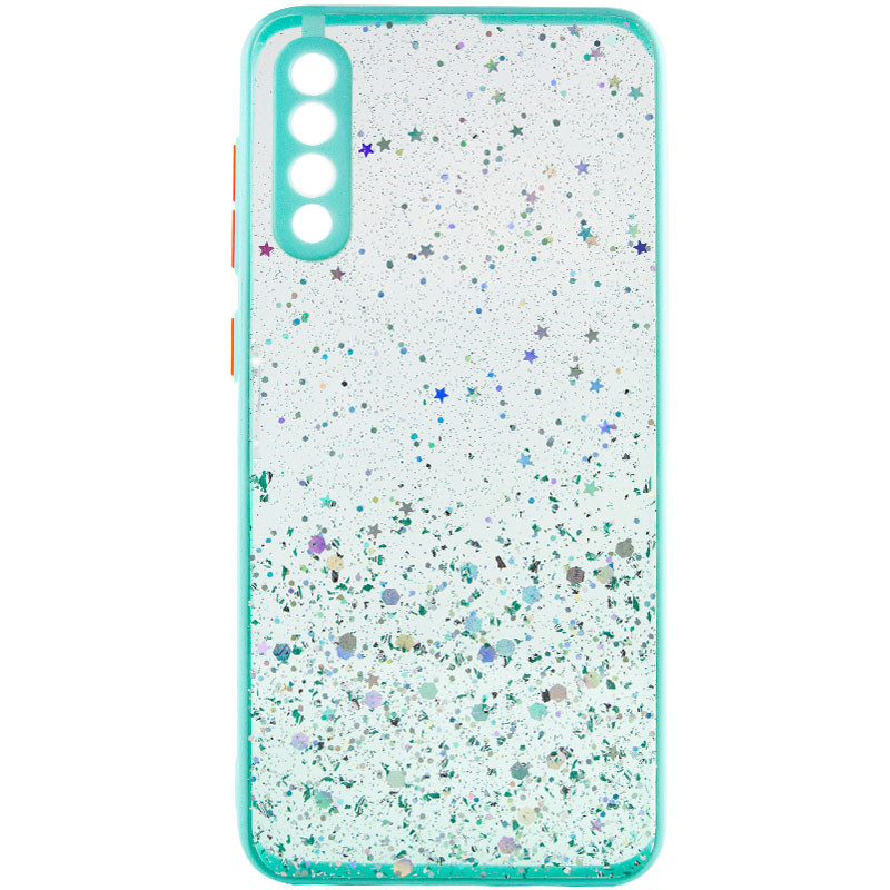 

TPU чехол Spangle star с защитой камеры для Samsung Galaxy A30s (Бирюзовый) 1211657