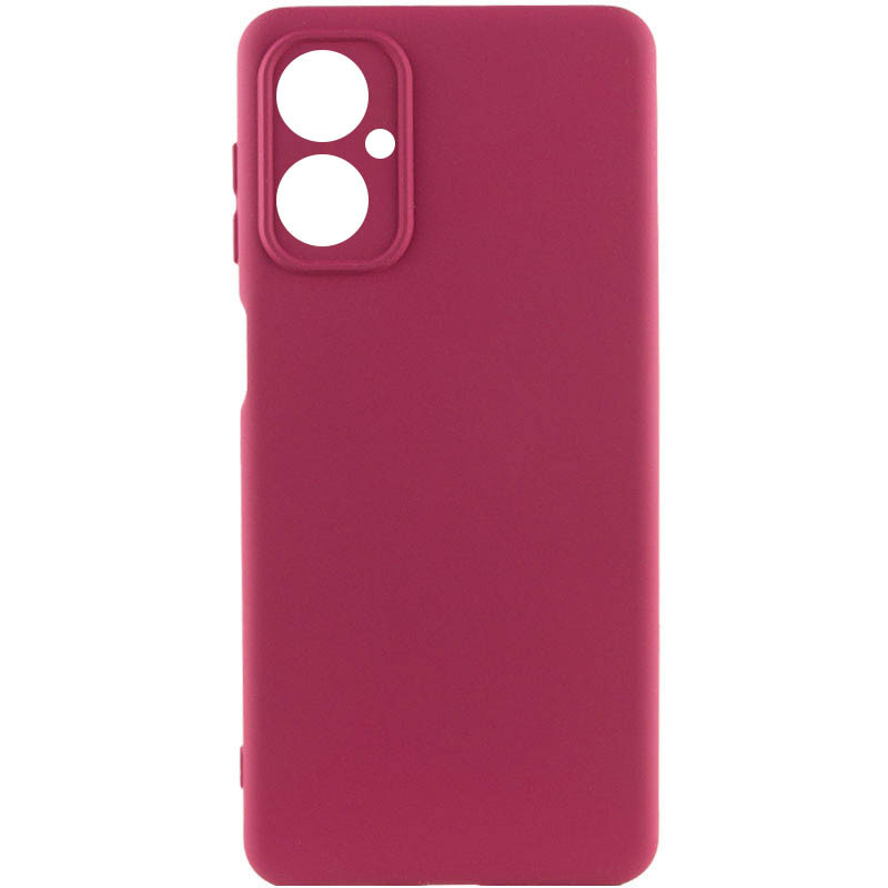 Чохол Silicone Cover Lakshmi Full Camera (A) на Motorola Moto G14 (Бордовий / Marsala)