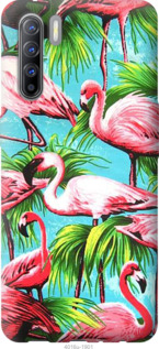 

Чехол Tropical background для Oppo Reno 3 916437