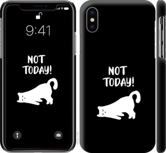 

Чехол Уставший кот для iPhone X (5.8") 874020
