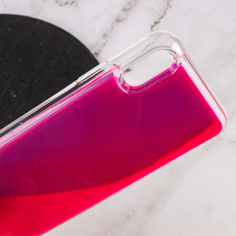 Купить Неоновый чехол Neon Sand glow in the dark для Apple iPhone XS Max (6.5") (Фиолетовый / Розовый) на vchehle.ua