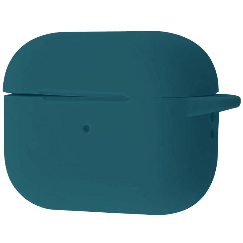 Силиконовый футляр New с карабином для наушников Airpods Pro 2 / Pro (Зеленый / Green Jungle)
