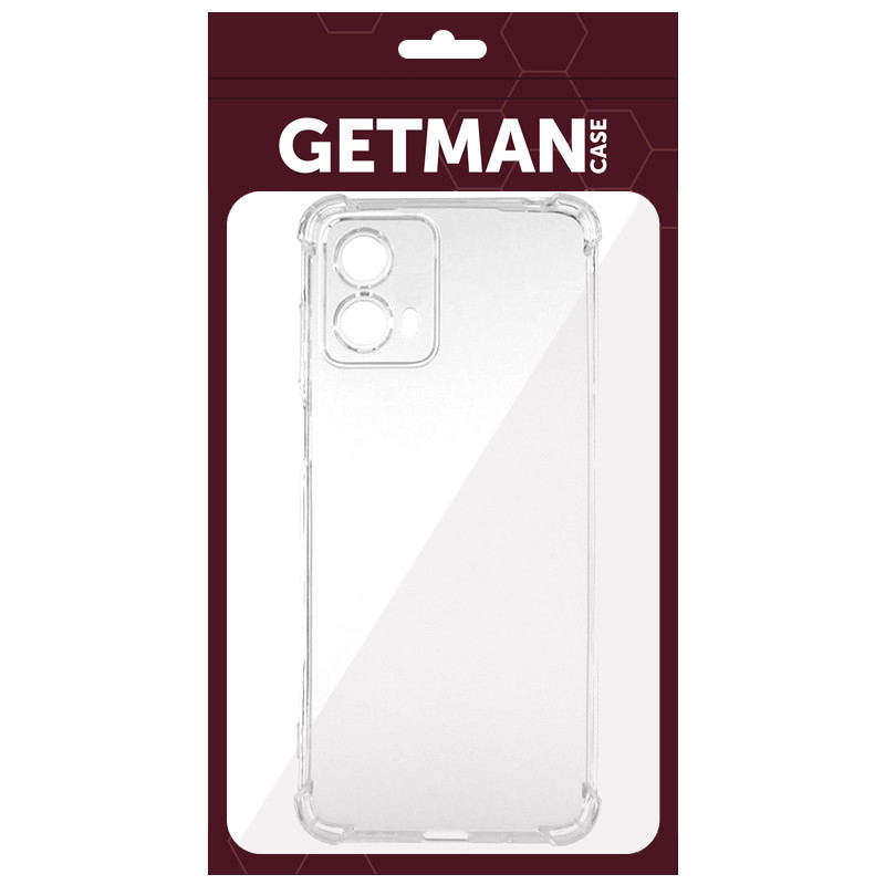 Купить TPU чехол GETMAN Ease logo усиленные углы Full Camera для Motorola Moto G24 (Бесцветный (прозрачный)) на vchehle.ua