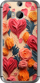 

Чехол Сердечки 3 для HTC One M8 1645939