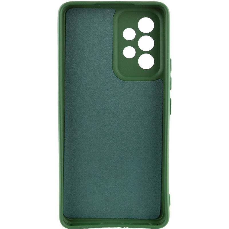 Фото Чехол TPU GETMAN Liquid Silk Full Camera для Samsung Galaxy A32 4G (Зеленый / Dark green) на vchehle.ua