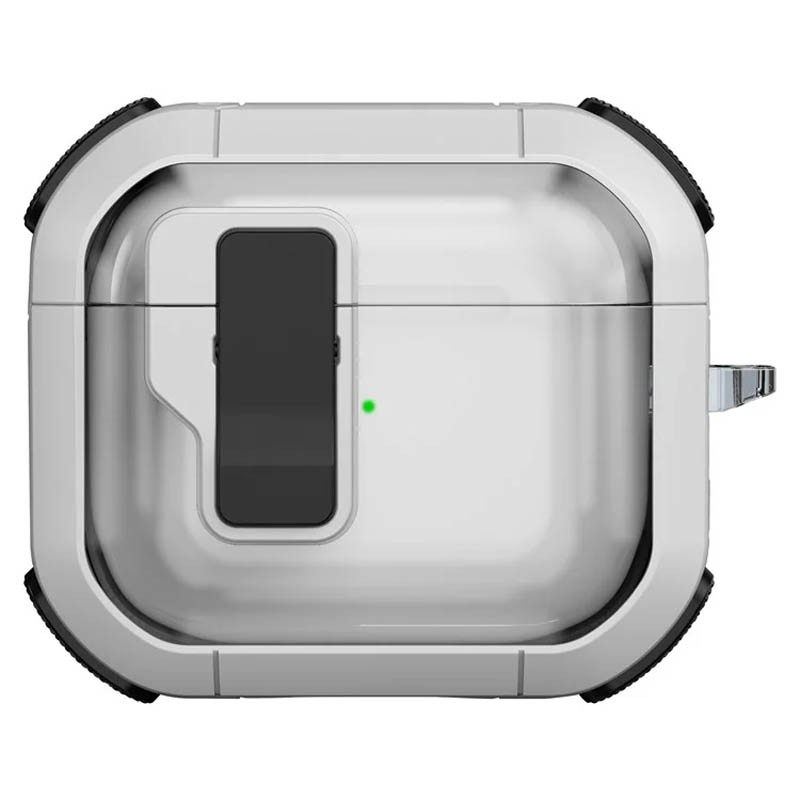 Футляр противоударный Locking Button для наушников Airpods 3 (White)