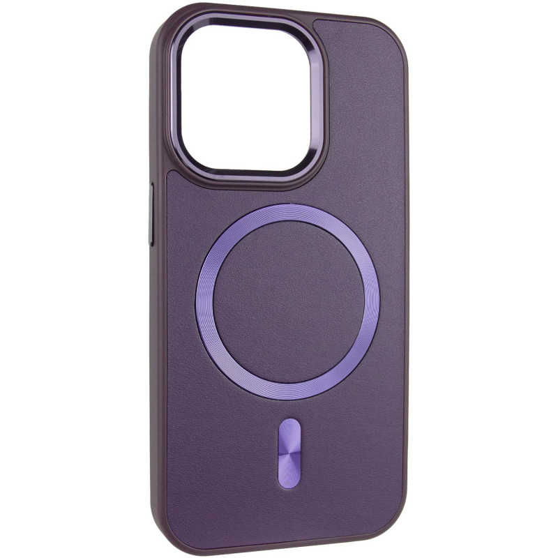 Кожаный чехол SnapCase with Magnetic Safe для Apple iPhone 11 Pro Max (6.5") (Dark Purple)