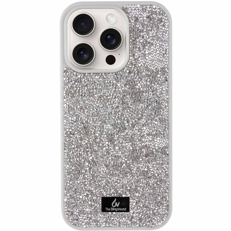 TPU чохол Bling World Rock Diamond на Apple iPhone 12 Pro / 12 (6.1") (Срібний)