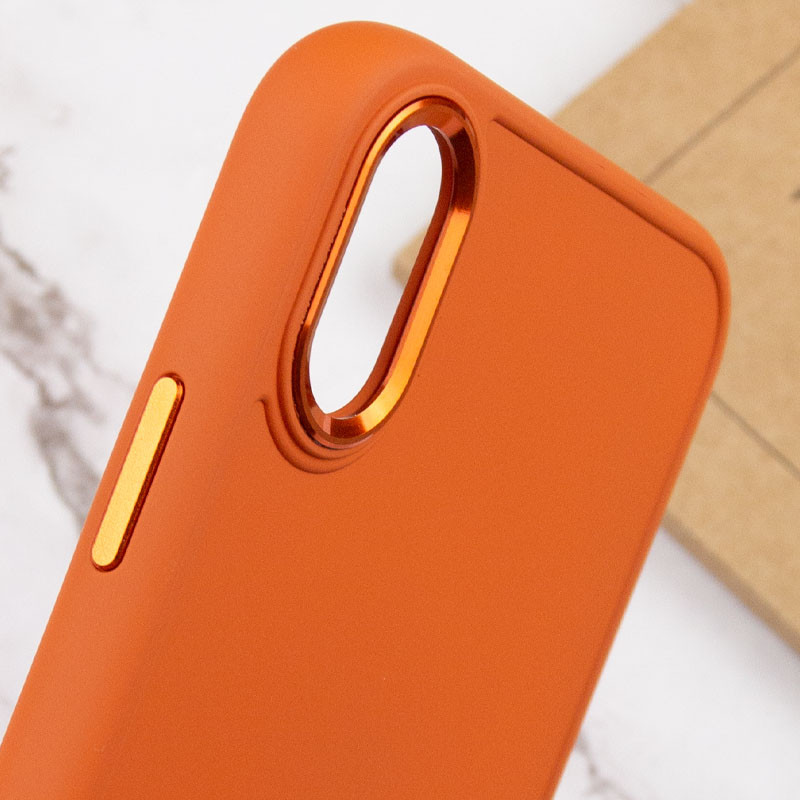 Купить TPU чехол Bonbon Metal Style для Apple iPhone XR (6.1") (Оранжевый / Papaya) на vchehle.ua