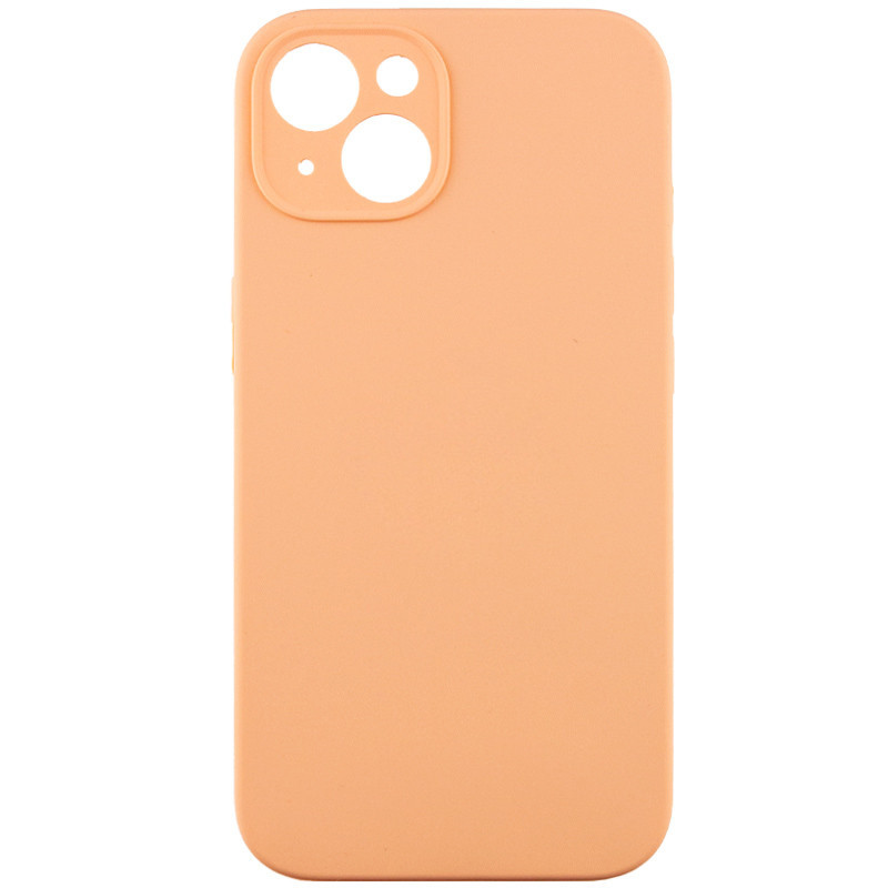 Чехол Silicone Case Full Camera Protective (AA) NO LOGO для Apple iPhone 15 (6.1") (Оранжевый / Cantaloupe)