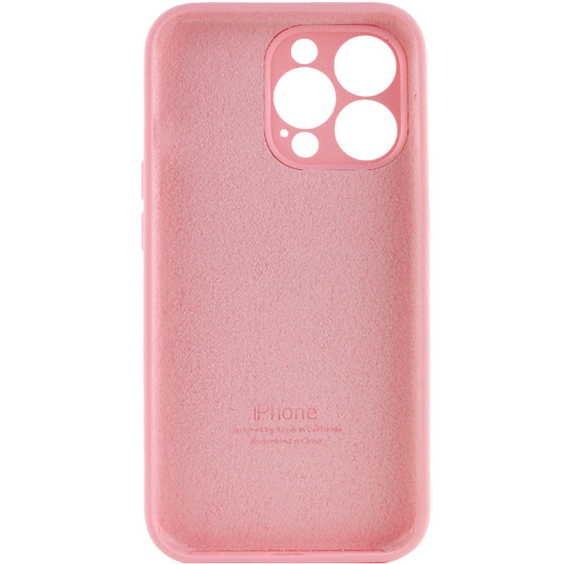 Фото Чохол Silicone Case Full Camera Protective (AA) на Apple iPhone 13 Pro Max (6.7") (Рожевий / Light pink) на vchehle.ua