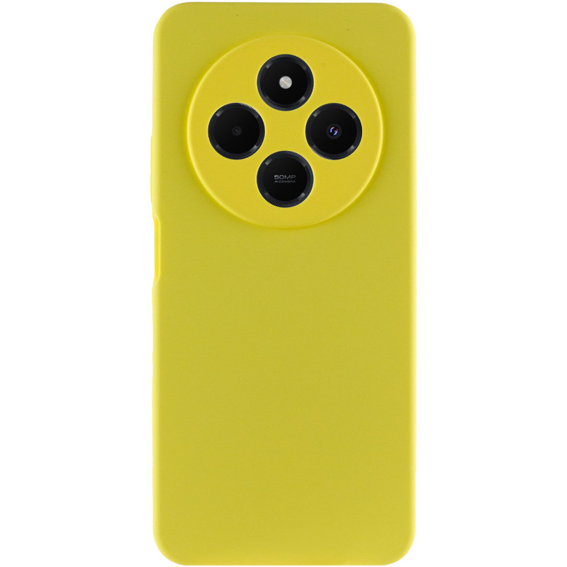 Фото Чохол Silicone Cover Lakshmi Full Camera (AAA) на Xiaomi Redmi 14C (Жовтий / Yellow) в маназині vchehle.ua