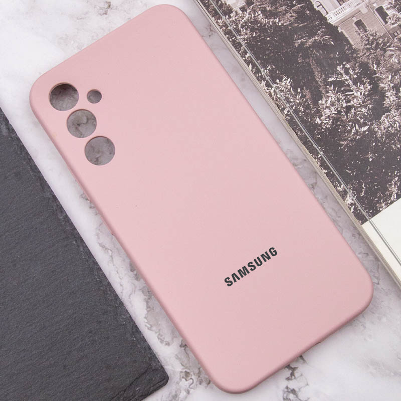 Купить Чехол Silicone Cover Lakshmi Full Camera (AAA) with Logo для Samsung Galaxy A34 5G (Розовый / Pink Sand) на vchehle.ua