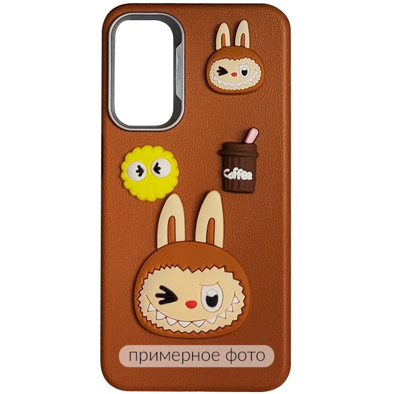 Чохол TPU Leather Toys на Xiaomi Redmi 12 (Labubu / Brown)