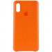 Шкіряний чохол AHIMSA PU Leather Case Logo (A) на iPhone X (5.8") (Эстетический деффект / Помаранчевий)