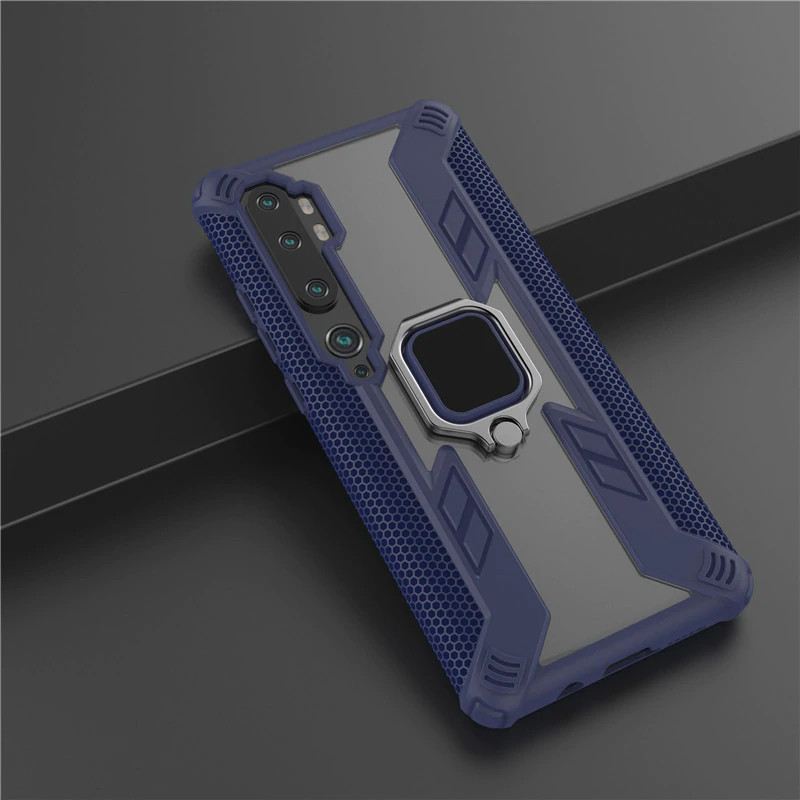 Фото Ударопрочный чехол Combo Ring for Magnet для Xiaomi Mi Note 10 / Note 10 Pro/Mi CC9 Pro (Синий) в магазине vchehle.ua