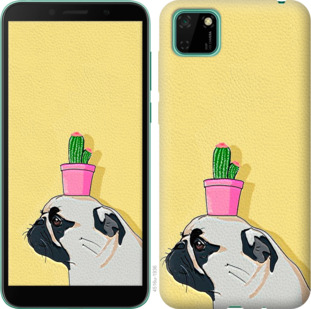 

Чохол Мопс з кактусом на Huawei Y5p 936436