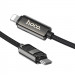 Дата кабель Hoco U137 Line with display Type-C to Lightning 27W (1.2m) (Black) в магазине vchehle.ua