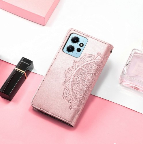 Кожаный чехол (книжка) Art Case с визитницей для Xiaomi Redmi Note 12 4G (Розовый) в магазине vchehle.ua