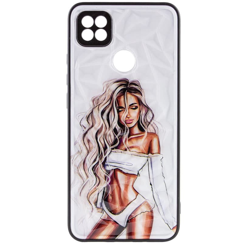 TPU+PC чехол Prisma Ladies для Xiaomi Redmi 9C (White)