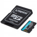 Фото Карта пам'яті Kingston Canvas GP (UHS-3, R200MB/s W160MB/s) C-10 A2 V30 – 256GB (з адаптером) (SDCG4) (Black) на vchehle.ua