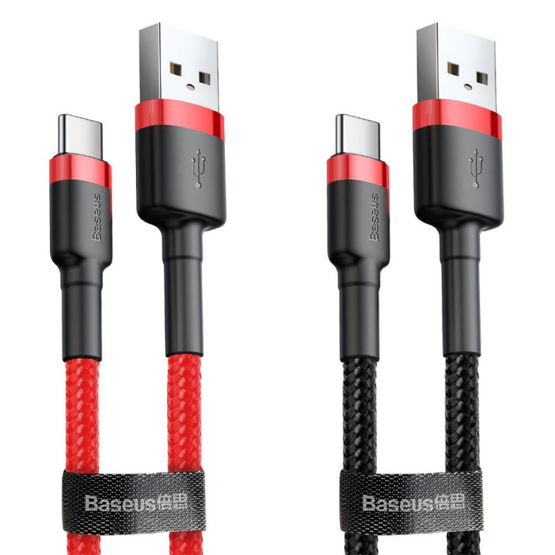 Дата кабель Baseus Cafule Type-C Cable 2A (3m) (CATKLF-U)