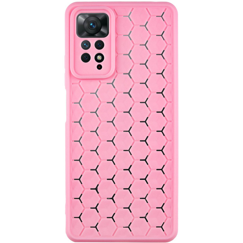 Чехол TPU Honeycomb для Xiaomi Redmi Note 11 Pro 4G/5G / 12 Pro 4G (Розовый / Light pink)