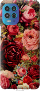 Чехол Цветущие розы для Motorola G100