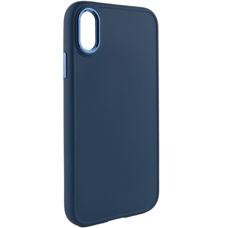 Фото TPU чохол Bonbon Metal Style на Apple iPhone XS Max (6.5") (Синій / Cosmos blue) на vchehle.ua