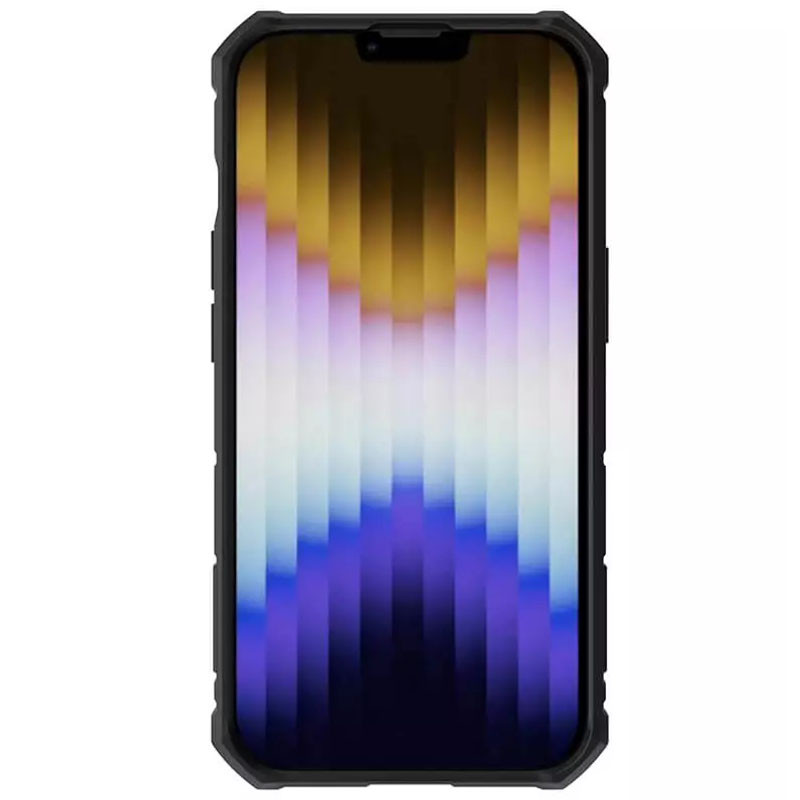 Фото TPU+PC чехол Nillkin Metal CamShield Armor Pro no logo (со шторкой) для Apple iPhone 14 Plus (6.7") (Black) на vchehle.ua
