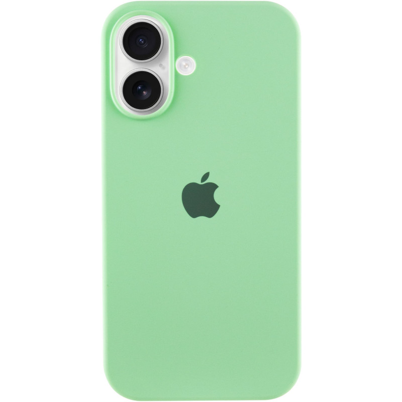 Чохол Silicone Case Full Protective (AA) на Apple iPhone 16 (6.1") (Зелений / Pistachio)