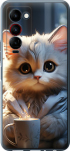Чохол White cat на Tecno Camon 18 Premier