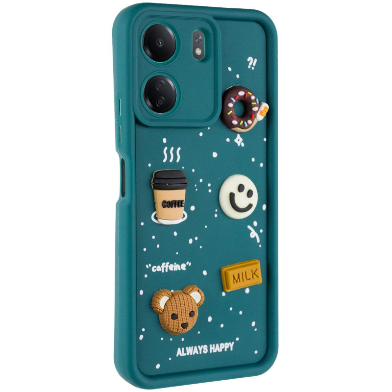 Чехол TPU Toys Case для Xiaomi Redmi 13C / Poco C65 (Pine Green / Always Happy)