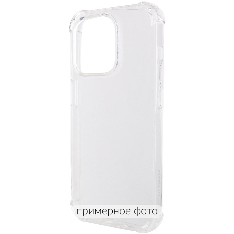 Фото TPU чехол GETMAN Ease logo усиленные углы для Apple iPhone 17 Pro (6.3") (Бесцветный (прозрачный)) на vchehle.ua