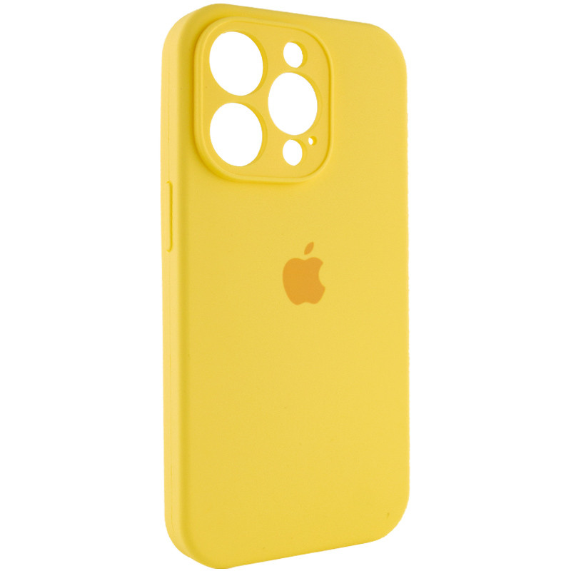 Фото Чехол Silicone Case Full Camera Protective (AA) для Apple iPhone 13 Pro Max (6.7") (Желтый / Yellow) на vchehle.ua