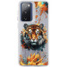 TPU+PC чехол TakiTaki Magic glow для Samsung Galaxy S20 FE (Tiger / White)