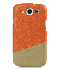 Шкіряна накладка Melkco Mix and Match на Samsung i9300 Galaxy S3 (Orange / Khaki)