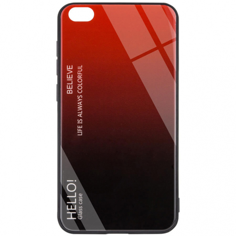 

TPU+Glass чохол Gradient HELLO на Xiaomi Redmi Go (Червоний) 707363