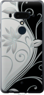 

Чохол Квіти на чорно-білому фоні на HTC U12 Plus 1576032