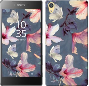 Чехол Нарисованные цветы для Sony Xperia Z5 E6633