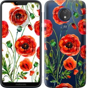 

Чохол Намальовані маки на Motorola Moto G7 Power 744234