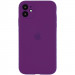 Чохол Silicone Case Full Camera Protective (AA) на Apple iPhone 12 (6.1") (Фіолетовий / Grape)