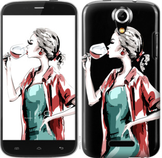 

Чехол Девушка с бокалом для Doogee Y100X 841963
