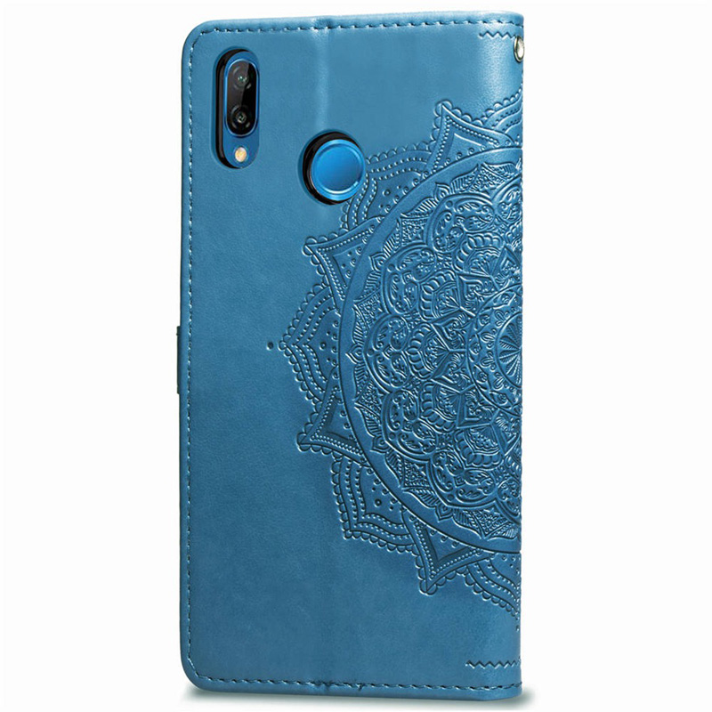 Фото Кожаный чехол (книжка) Art Case с визитницей для Huawei P Smart+ (nova 3i) (Синий) на vchehle.ua