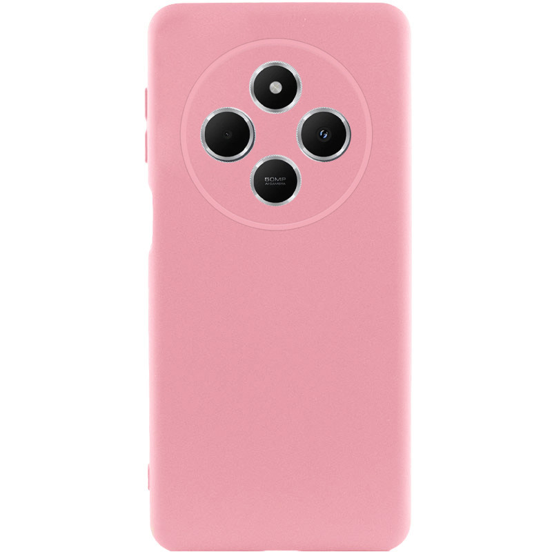 Чохол TPU GETMAN Liquid Silk Full Camera на Xiaomi Redmi 14C / Poco C75 (Рожевий / Pink)