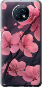 Чехол Пурпурная сакура для Xiaomi Redmi Note 9T