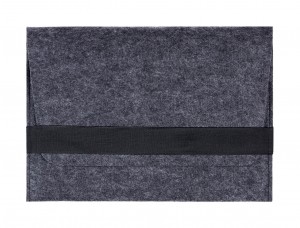 Темно серый войлочный чехол-конверт GMAKIN (GM14) на резинке для для MacBook Air 13.3'' (2017)