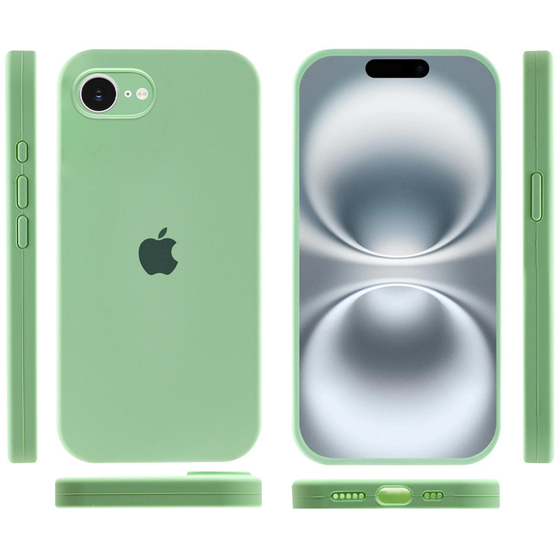 Фото Чохол Silicone Case Full Camera Protective (AA) на Apple iPhone 16e (6.1") (Зелений / Pistachio) в маназині vchehle.ua