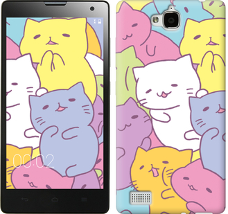

Чехол Котики для Huawei Honor 3C 565692